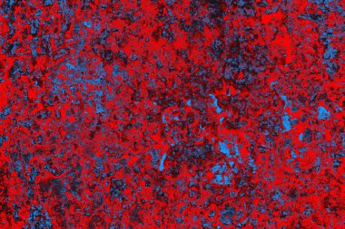 Kırmızı ve mavi renkli grunge duvar dokusu arkaplanı