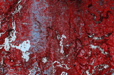 Dökülen boya paslı metal dokusu