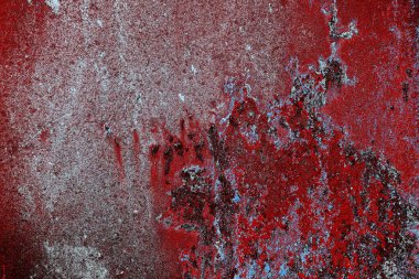 Dökülen boya paslı metal dokusu