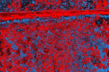 Kırmızı ve mavi renkli grunge duvar dokusu arkaplanı