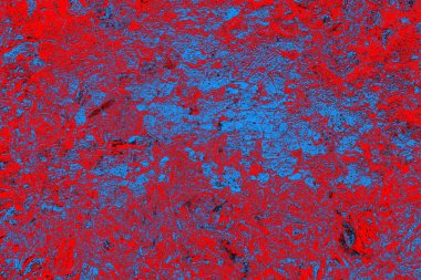 Kırmızı ve mavi renkli grunge duvar dokusu arkaplanı