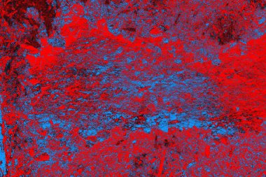 Kırmızı ve mavi renkli grunge duvar dokusu arkaplanı