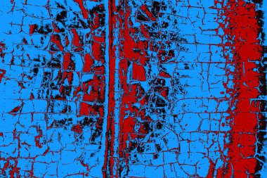 Çizik ve çatlaklarla metal doku