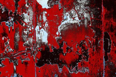 Dökülen boya paslı metal dokusu