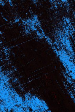 Koyu renkli ses, arka planda çatlaklar olan grunge duvar dokusu