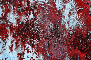 Dökülen boya paslı metal dokusu