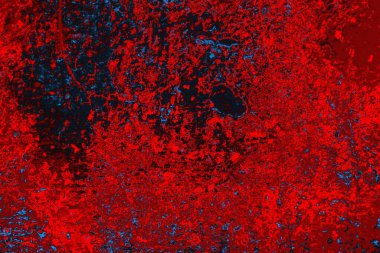 Kırmızı ve mavi renkli grunge duvar dokusu arkaplanı