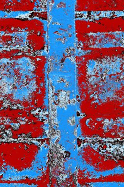 Çizik ve çatlaklarla metal doku