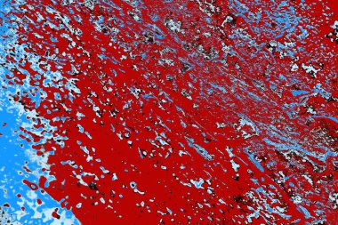 Duvar dokusu arkaplanı eski boyayla soyulmuş 