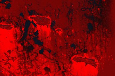 Neon kırmızı ve mavi renkli grunge duvar dokusu arkaplanı