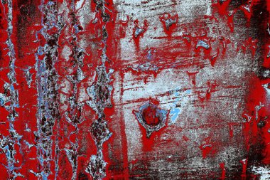 Dökülen boya paslı metal dokusu