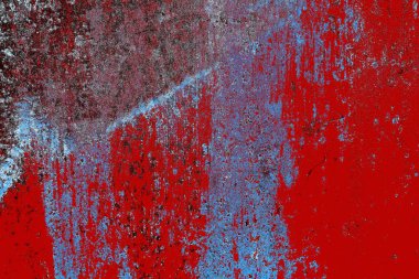 kırmızı, mavi ve siyah grunge duvar dokusu arkaplanı