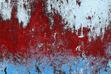 Duvar dokusu arkaplanı eski boyayla soyulmuş 