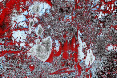 Dökülen boya paslı metal dokusu