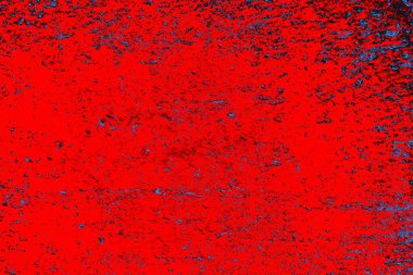 Kırmızı ve mavi renkli grungy duvar, desenli arka plan