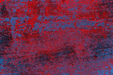 Kırmızı ve mavi renkli grunge duvar dokusu arkaplanı