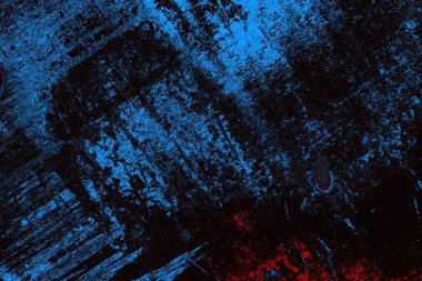 Koyu renkli ses, arka planda çatlaklar olan grunge duvar dokusu