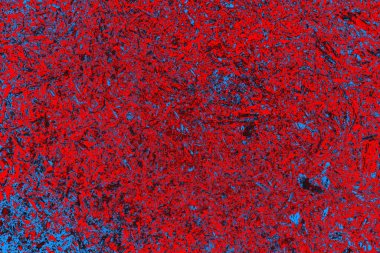 Neon kırmızı ve mavi renkli grunge duvar dokusu arkaplanı