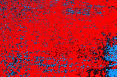 Kırmızı ve mavi renkli grunge duvar dokusu arkaplanı