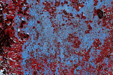 Dökülen boya paslı metal dokusu