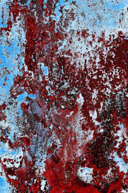 Dökülen boya paslı metal dokusu