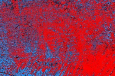 Kırmızı ve mavi renkli grunge duvar dokusu arkaplanı