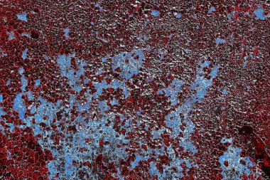 Dökülen boya paslı metal dokusu