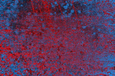 Kırmızı ve mavi renkli grunge duvar dokusu arkaplanı
