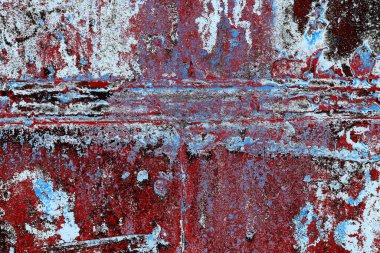 Dökülen boya paslı metal dokusu