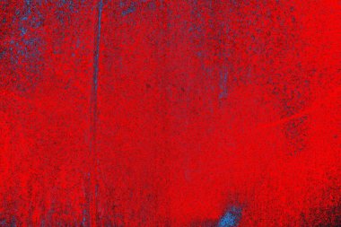 Neon kırmızı ve mavi renkli grunge duvar dokusu arkaplanı