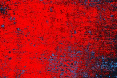 Kırmızı ve mavi renkli grunge duvar dokusu arkaplanı