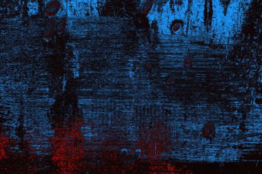 Koyu renkli ses, arka planda çatlaklar olan grunge duvar dokusu