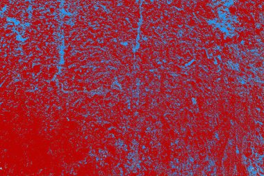 Kırık tarih arkaplanı olan kırmızı, mavi ve siyah grunge duvar