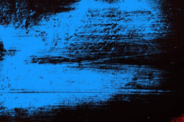 Kırık tarih arkaplanı olan kırmızı, mavi ve siyah grunge duvar