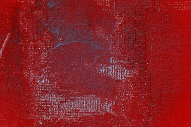 Kırık tarih arkaplanı olan kırmızı, mavi ve siyah grunge duvar