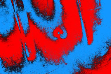 Kırmızı ve mavi renkli grunge duvar dokusu arkaplanı