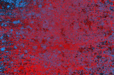 Kırmızı ve mavi renkli grunge duvar dokusu arkaplanı