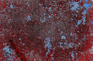 Dökülen boya paslı metal dokusu