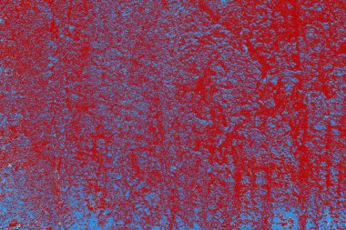 Kırık tarih arkaplanı olan kırmızı, mavi ve siyah grunge duvar