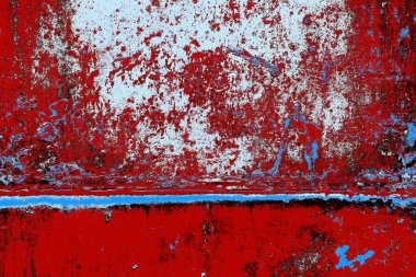 Dökülen boya paslı metal dokusu