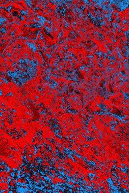 Kırmızı ve mavi renkli grunge duvar dokusu arkaplanı