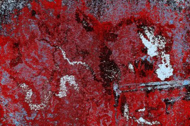 Dökülen boya paslı metal dokusu