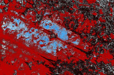 Çizik ve çatlaklarla metal doku