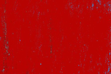 Kırık tarih arkaplanı olan kırmızı, mavi ve siyah grunge duvar