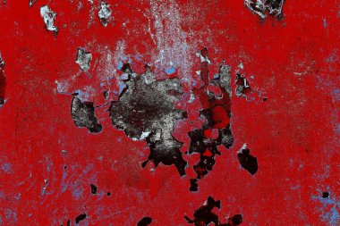 Dökülen boya paslı metal dokusu