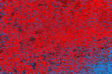 Kırmızı ve mavi renkli grunge duvar dokusu arkaplanı