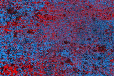 Kırmızı ve mavi renkli grunge duvar dokusu arkaplanı