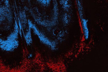 Koyu renkli ses, çatlak ve arkaplanı su sıçratan grunge duvar dokusu