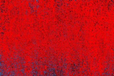 Parlak kırmızı ve mavi renkli grunge duvar dokusu arkaplanı