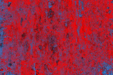 Kırmızı ve mavi renkli grunge duvar dokusu arkaplanı